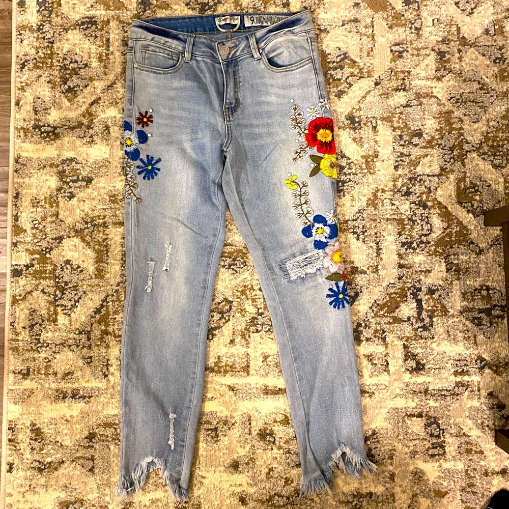 Indigo Rein Embroidered pants